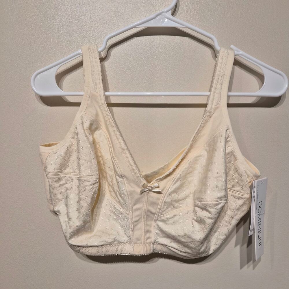 Dominique 42DD Champagne Marcelle Soft Cup Comfort Bra Bow Adjustable